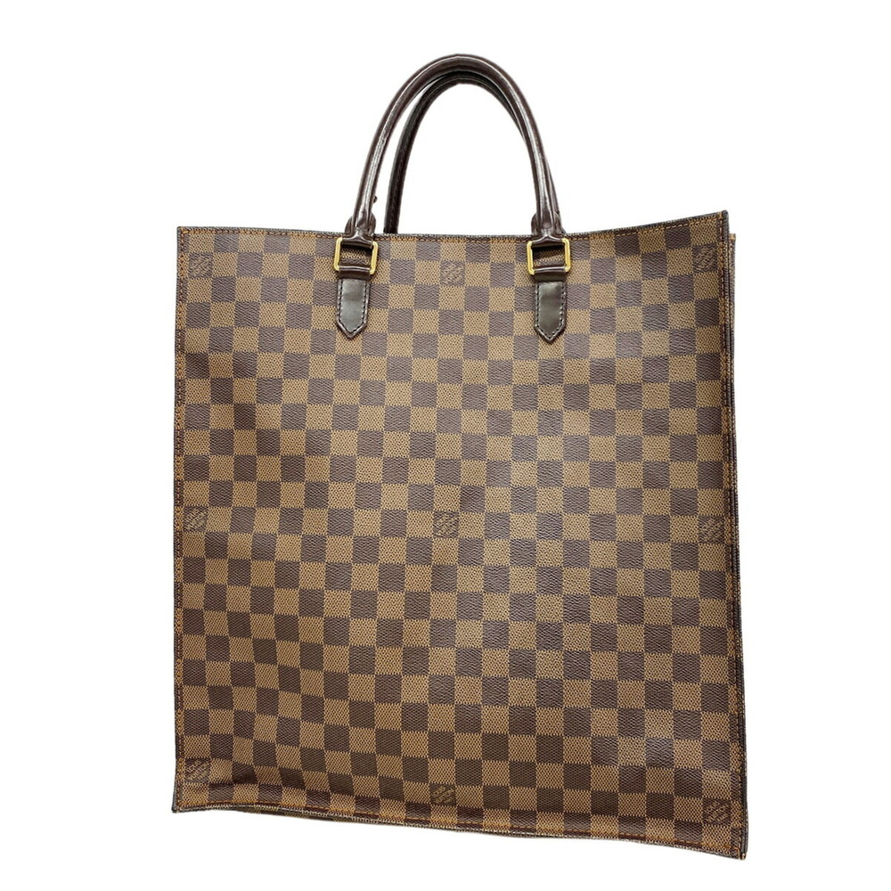 Louis Vuitton Damier Sac Plat Tote Bag N51140 Ebene (Women's)